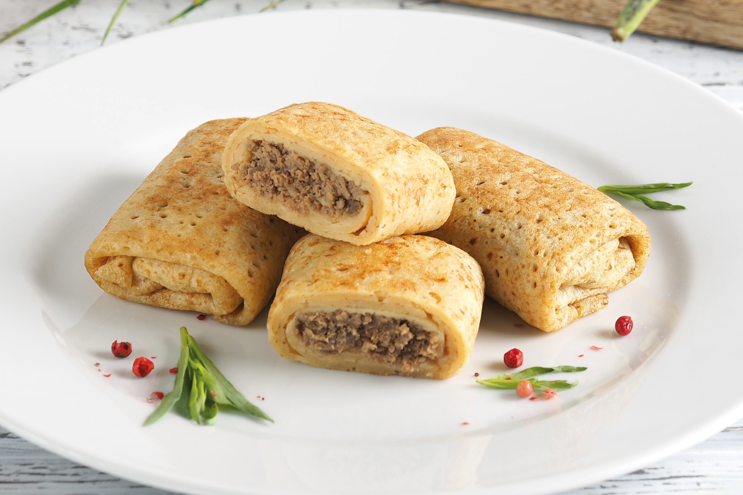 Блинчики с мясом ТМ ЕРМОЛИНО