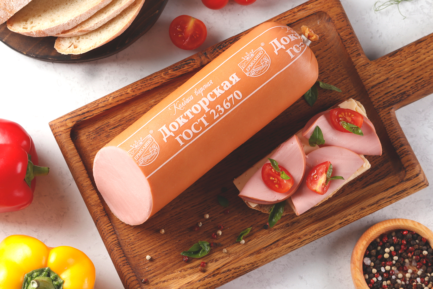 Колбаса «Докторская» ГОСТ в/у ТМ «ЕРМОЛИНО»