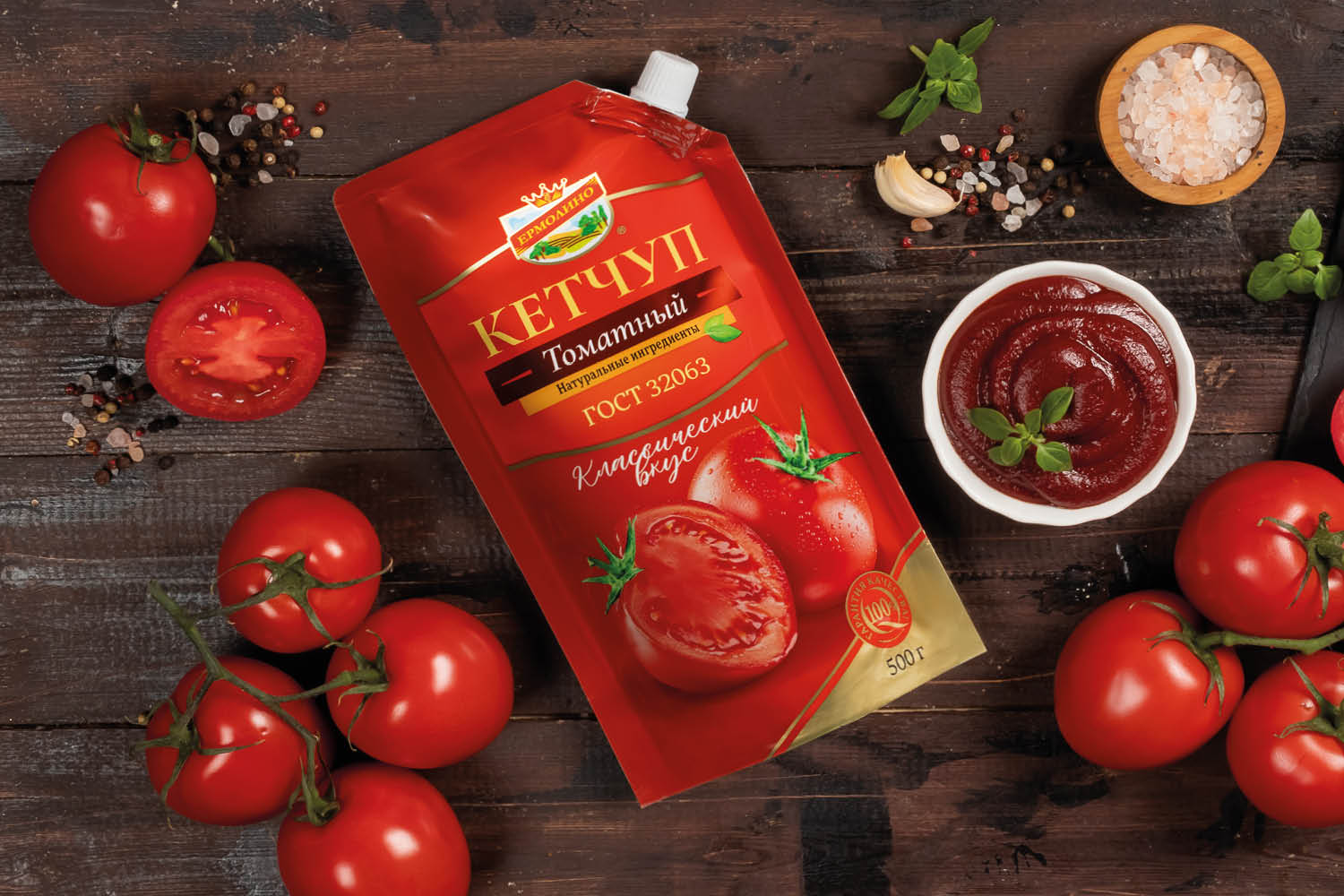 Кетчуп Томатный ЕРМОЛИНО