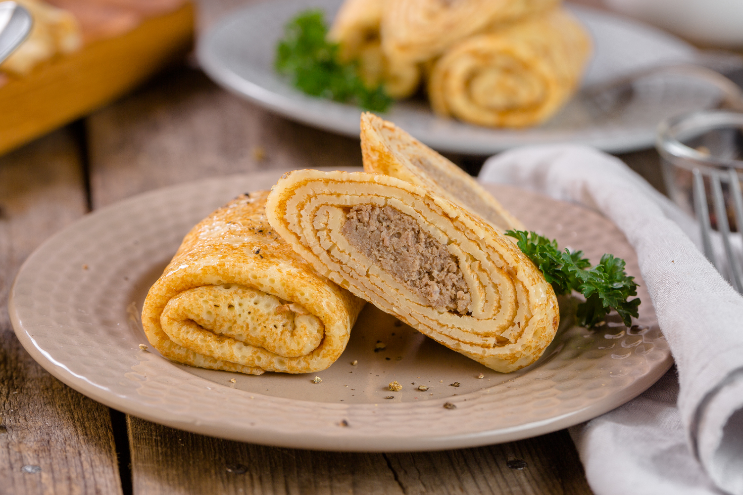 Блинчики с мясом «Домашние»
