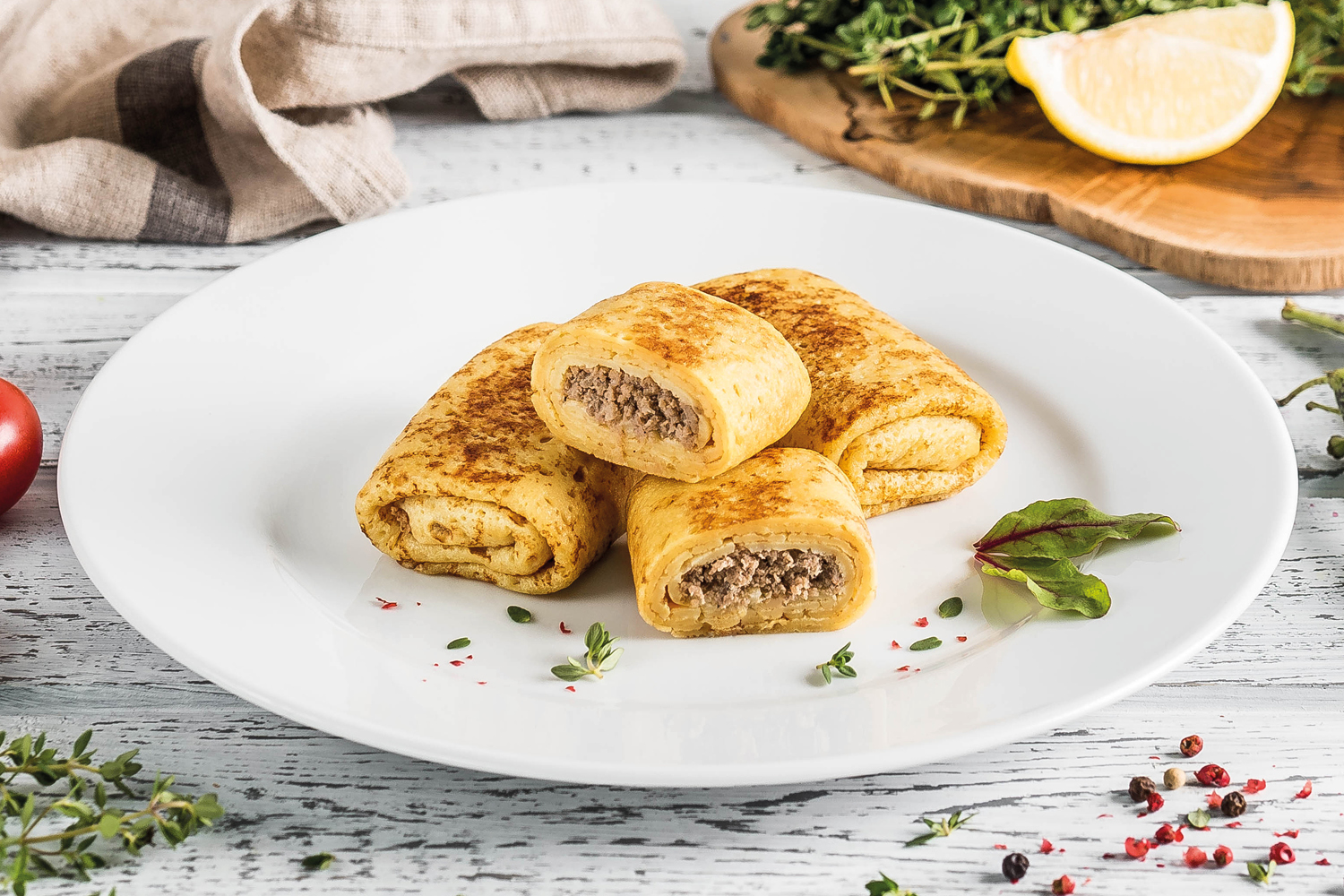 Блинчики с мясом ТМ «ЕРМОЛИНО»