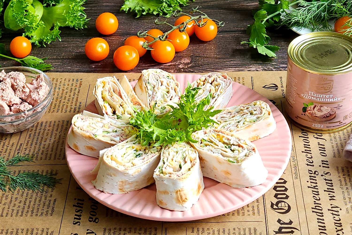 Ролл из лаваша