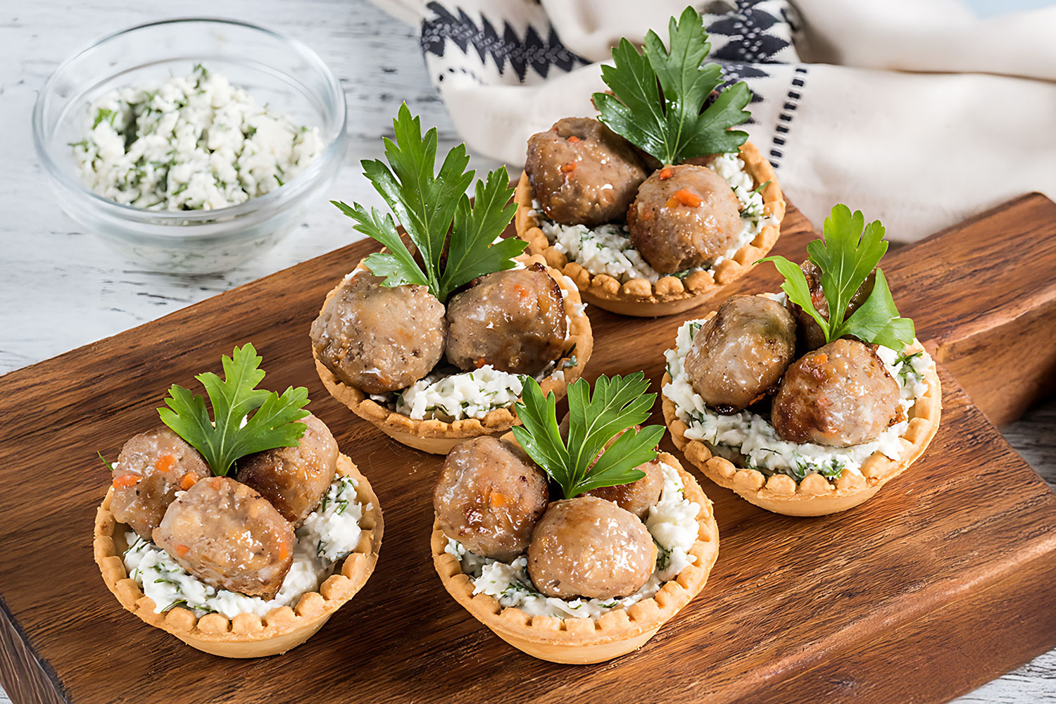 Закуски в тарталетках