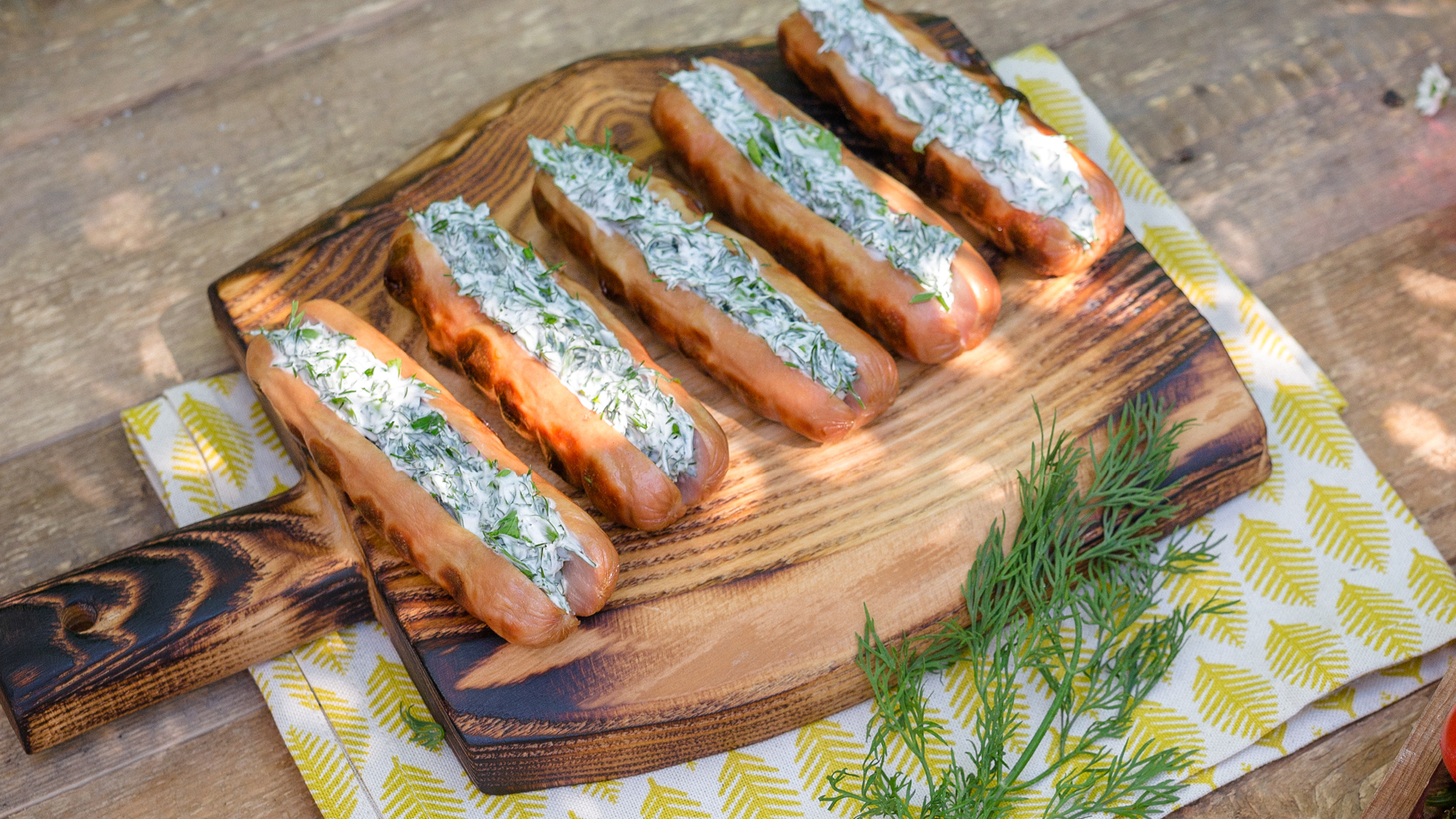 Фаршированные сосиски