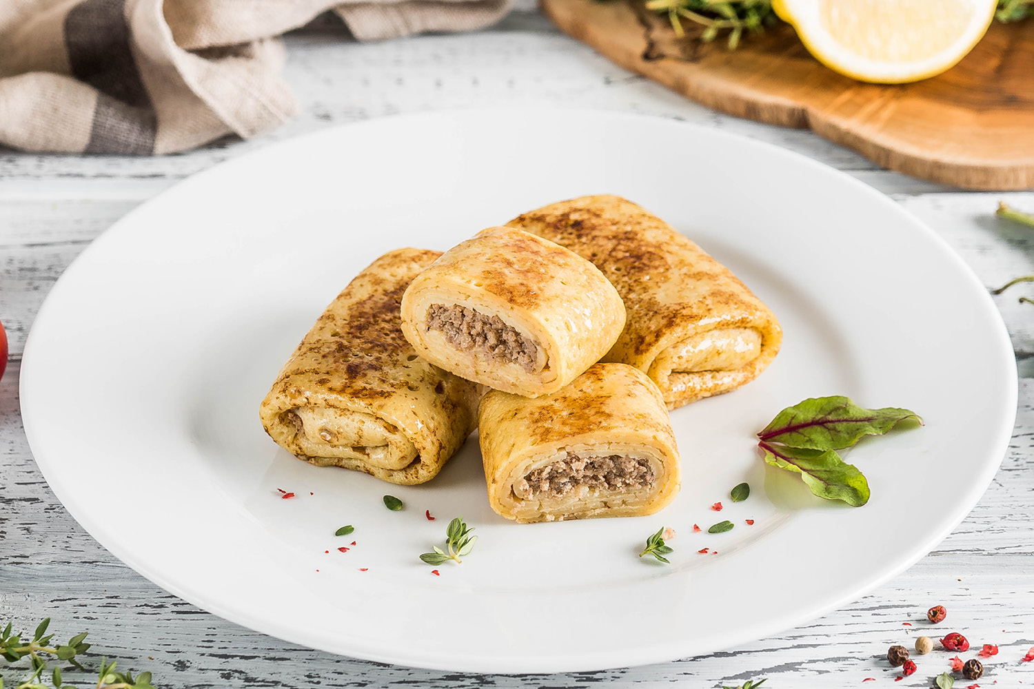 Блинчики с мясом ТМ «ЕРМОЛИНО»