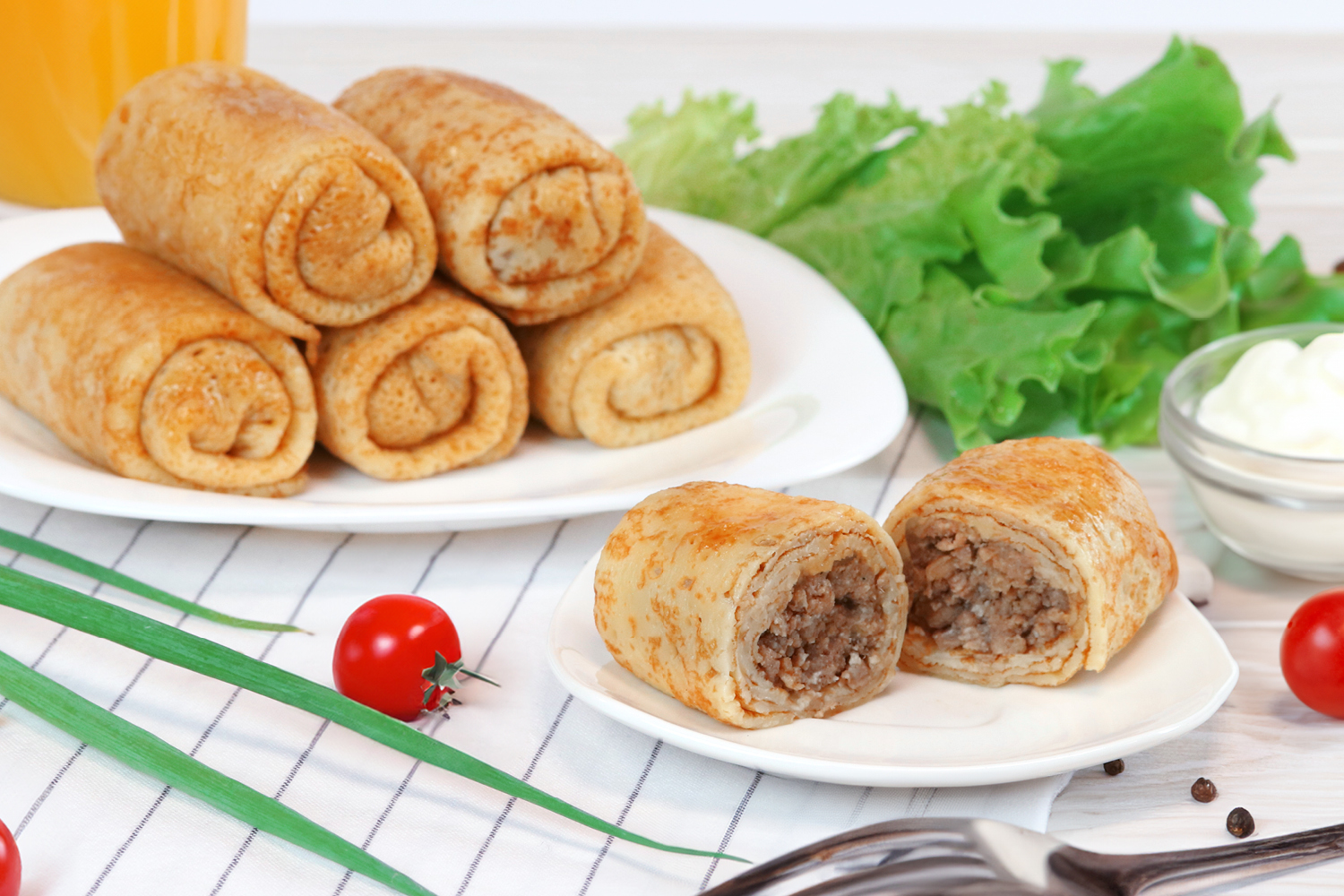 Блинчики с мясом «Домашние»