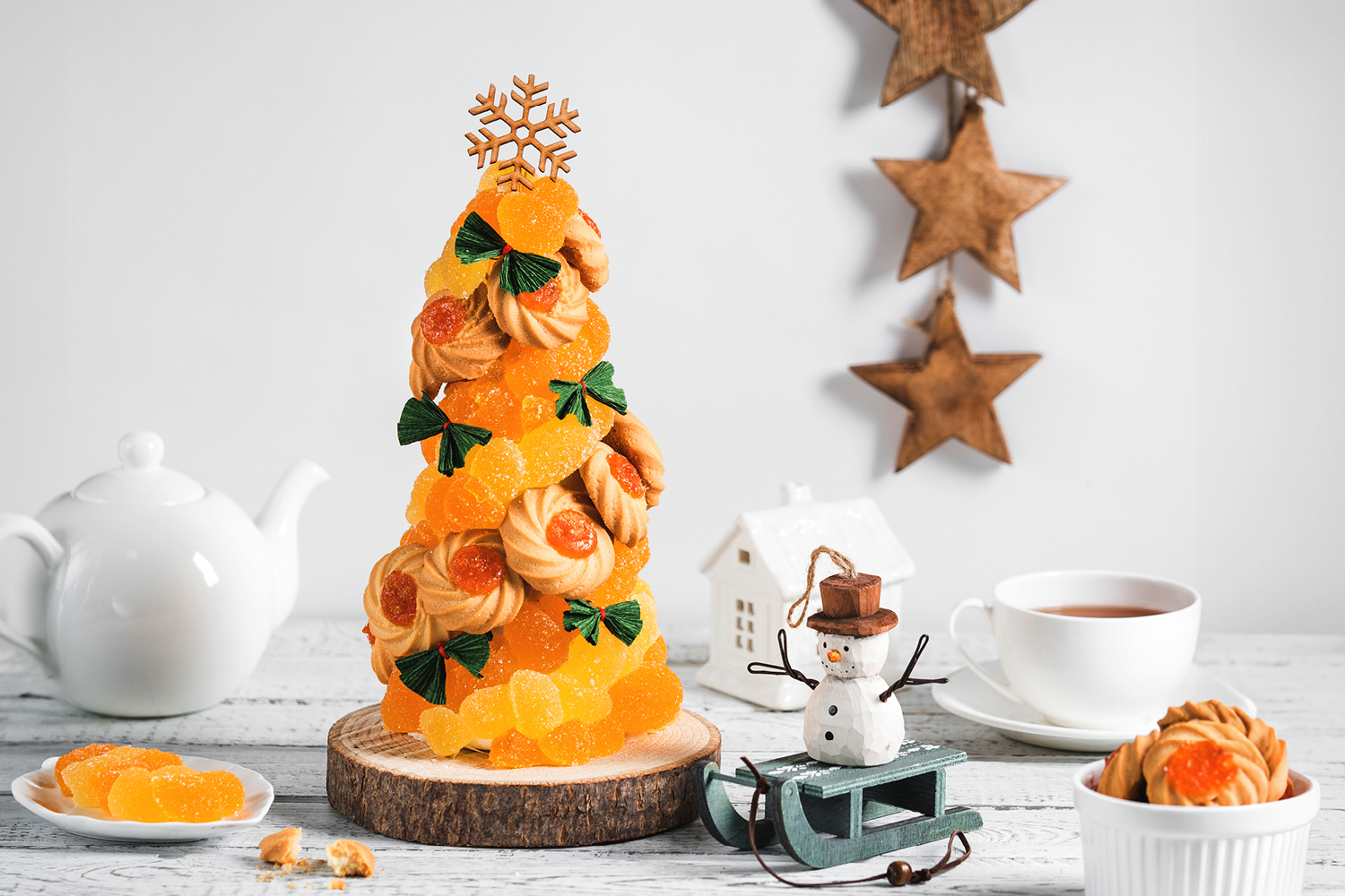 Елочка из мармелада и печенья ТМ «ЕРМОЛИНО»