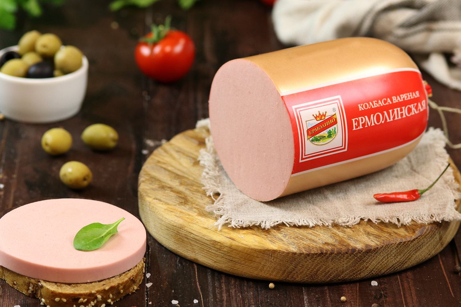 Колбса варёная «Ермолинская» ТМ «ЕРМОЛИНО»