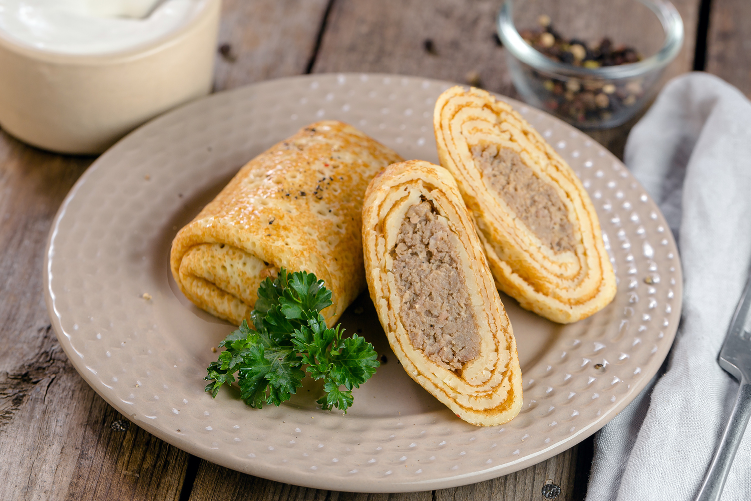 Блинчики с мясом «Домашние»