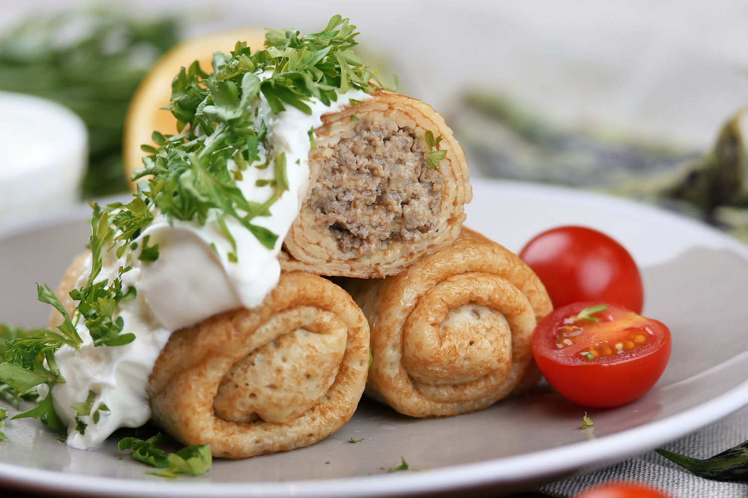 Блинчики «Домашние» с мясом