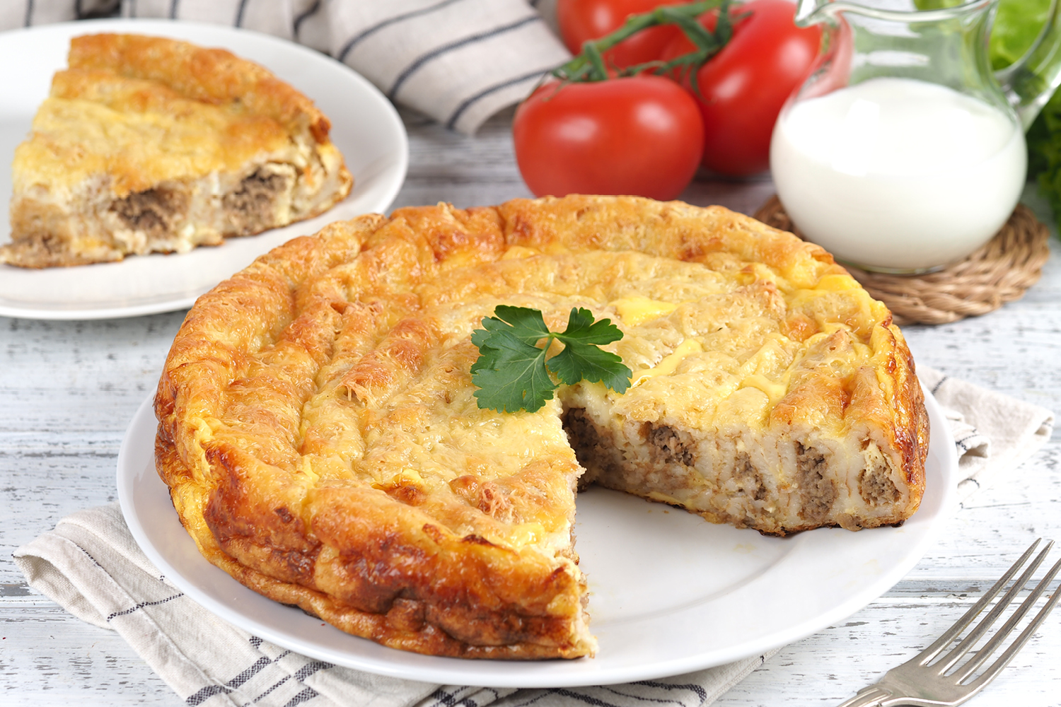 Пирог из блинов «Улитка»