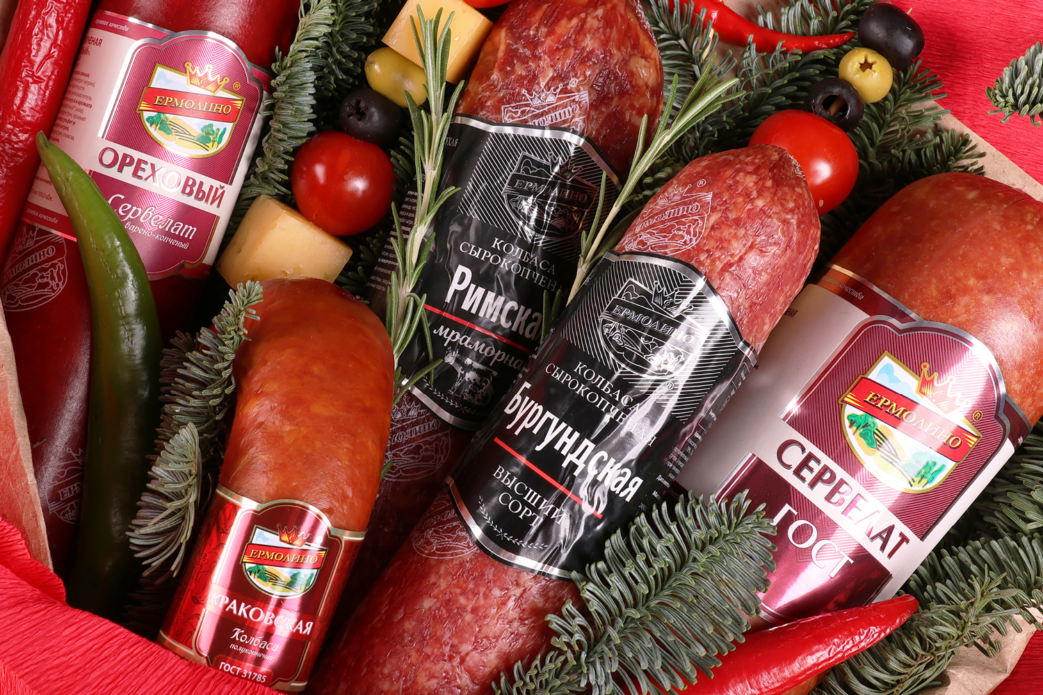 Букет из копченых колбас «ЕРМОЛИНО»