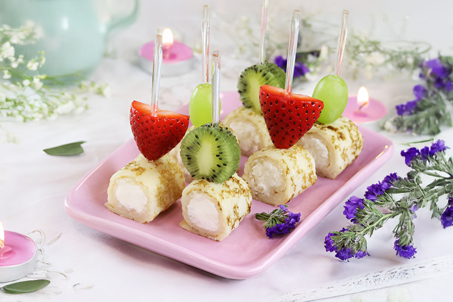 Канапе из блинчиков