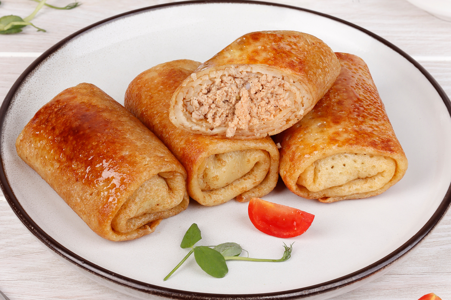 Блинчики с мясом
