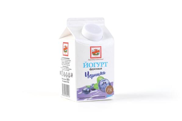 Йогурт фруктовый &laquo;Черника&raquo;, 1%, 500&nbsp;г