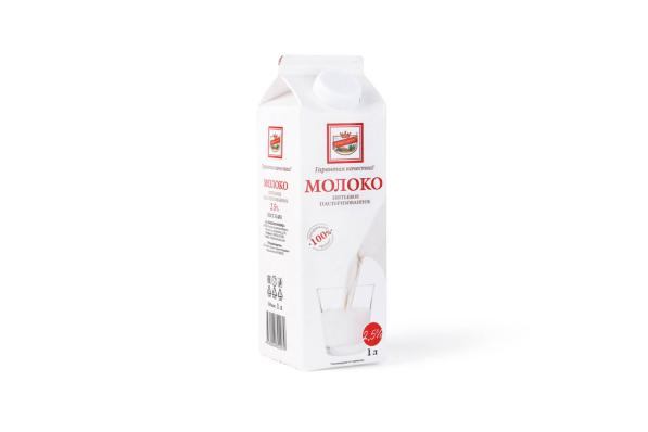 Молоко пастеризованное, 2,5%, 1&nbsp;л