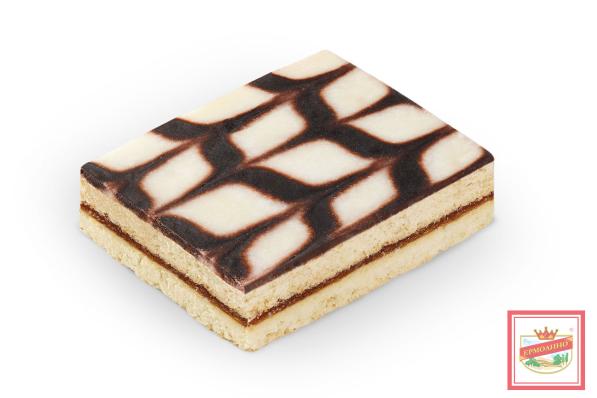 Пирожное песочное «Полоска» с яблочной начинкой