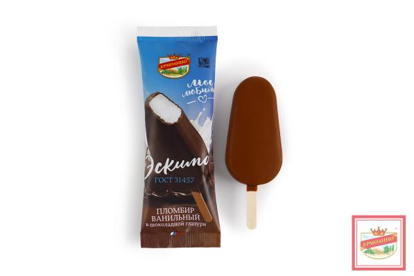 Мороженое эскимо пломбир ванильный в шоколадной глазури