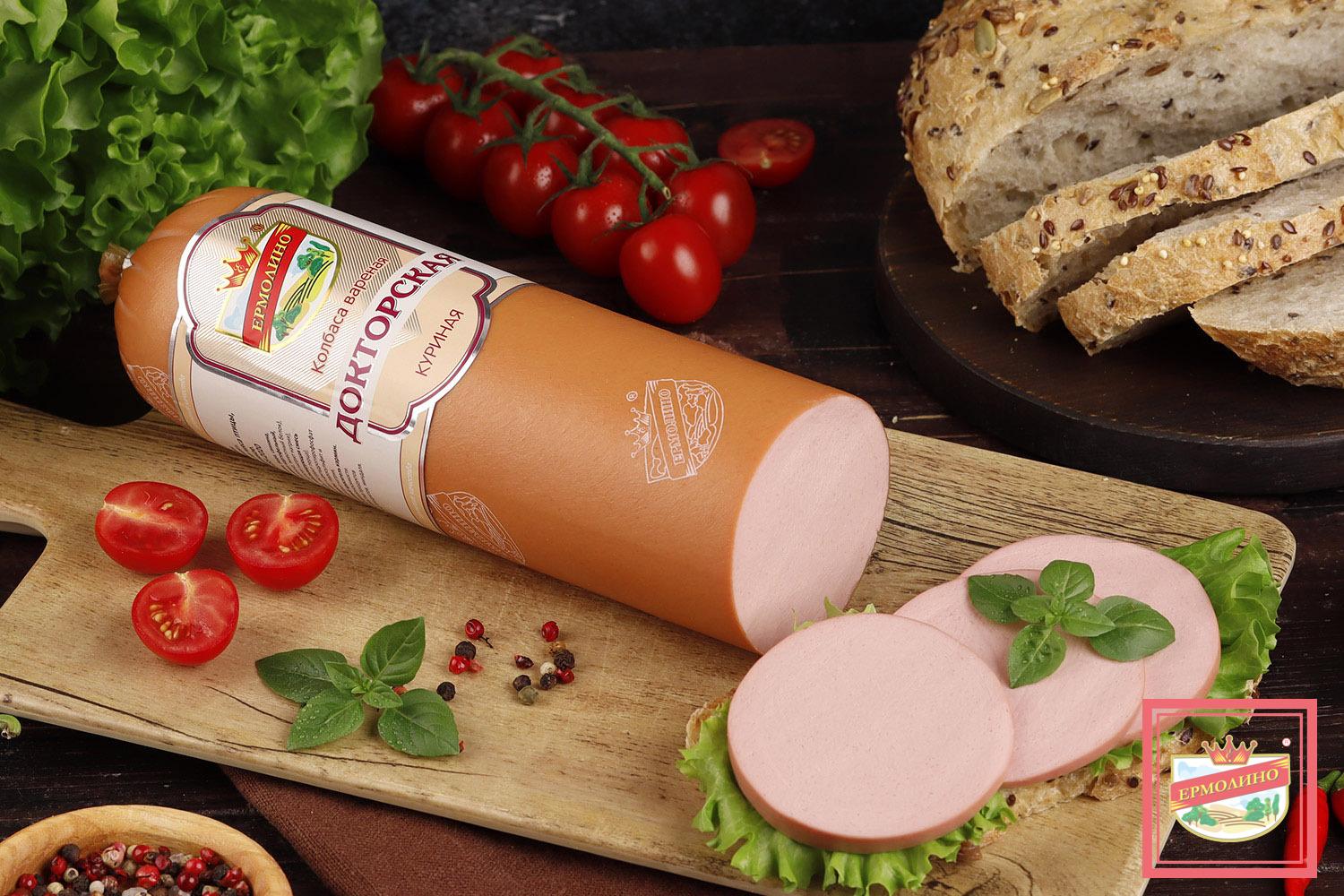 Колбаса вареная «Докторская куриная»