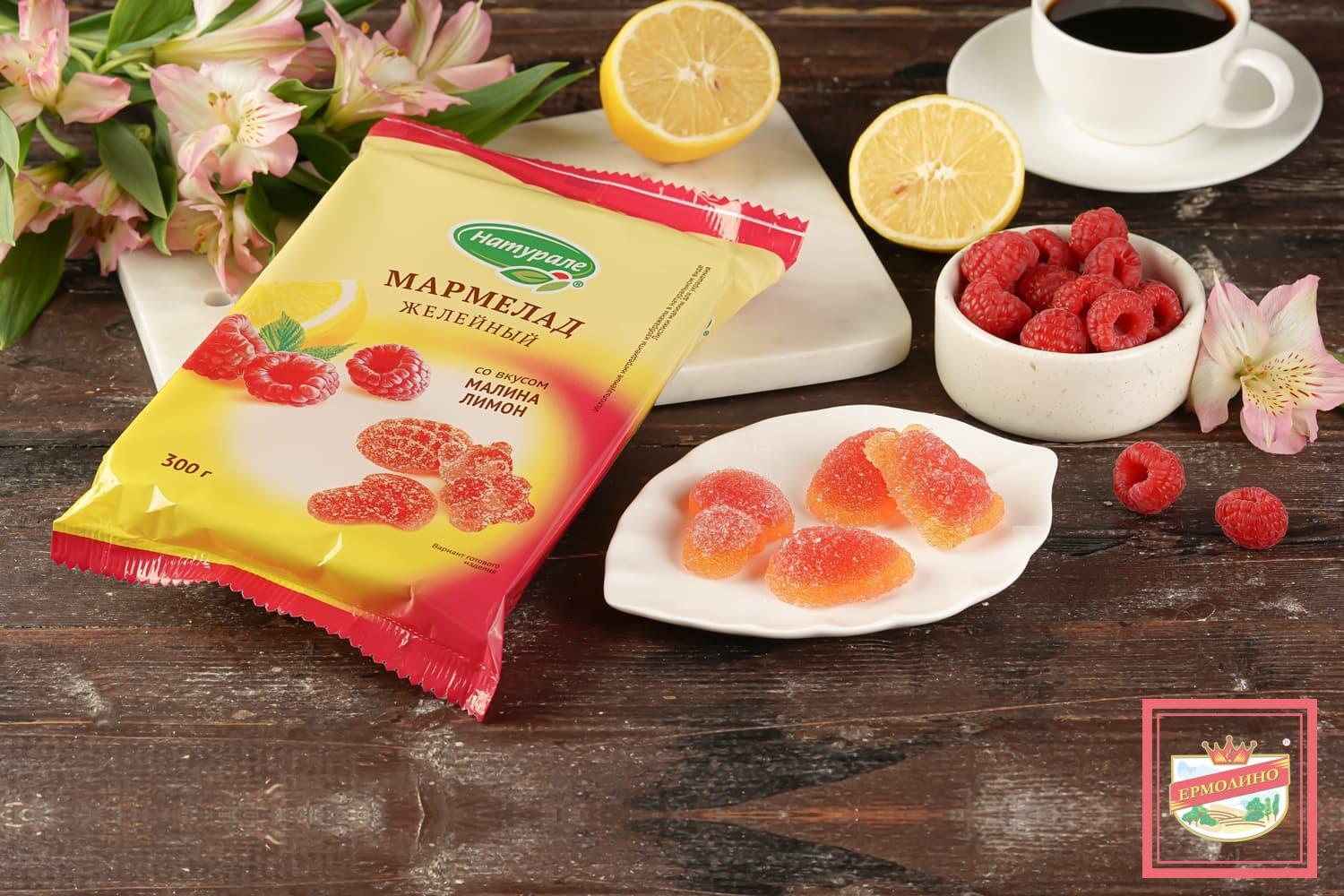  Мармелад желейный со вкусом «Малина-Лимон»
