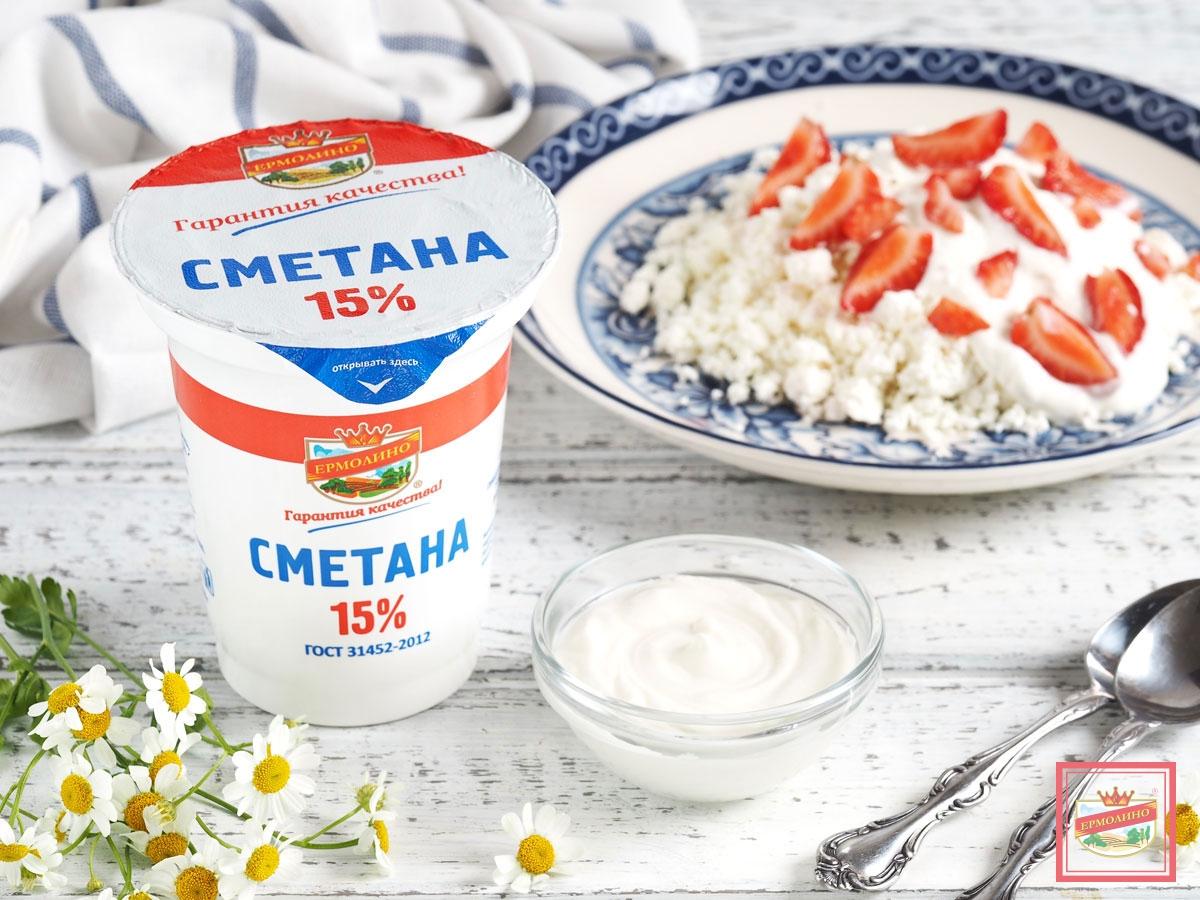 Сметана, 15%, 350 г