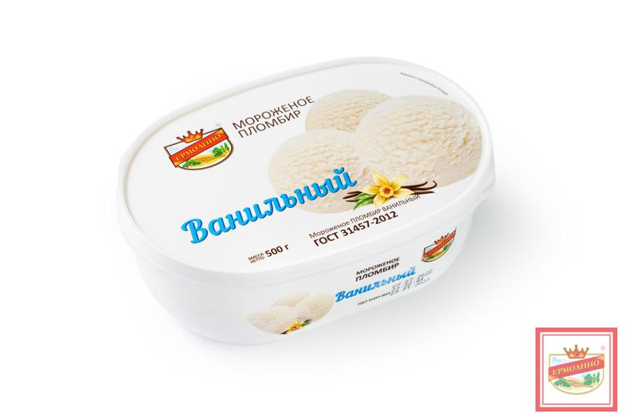 Пломбир ванильный в лотке