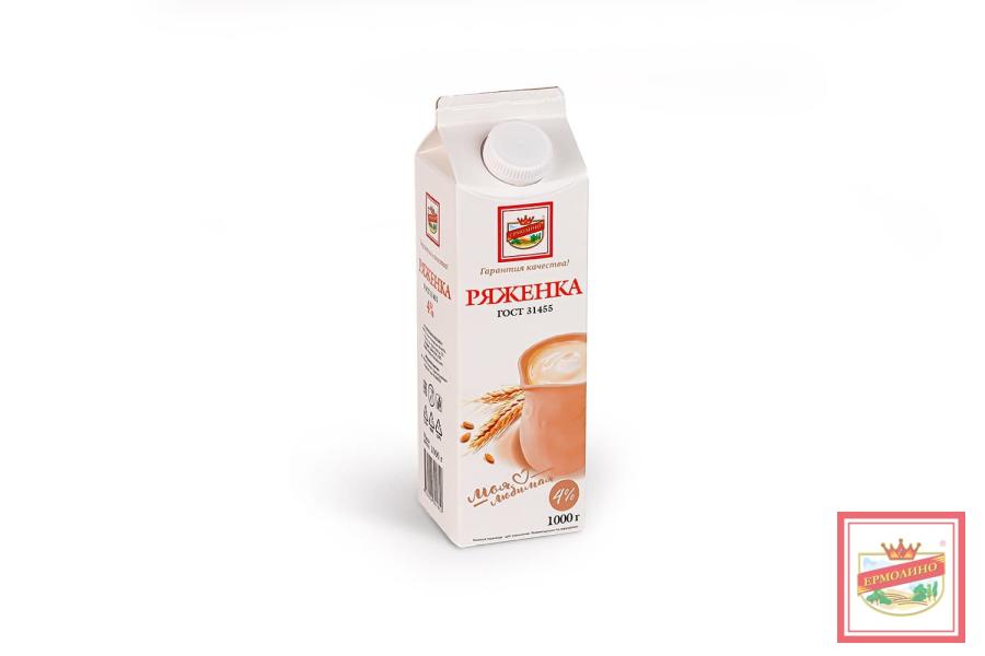Ряженка, 4%, 1000&nbsp;г