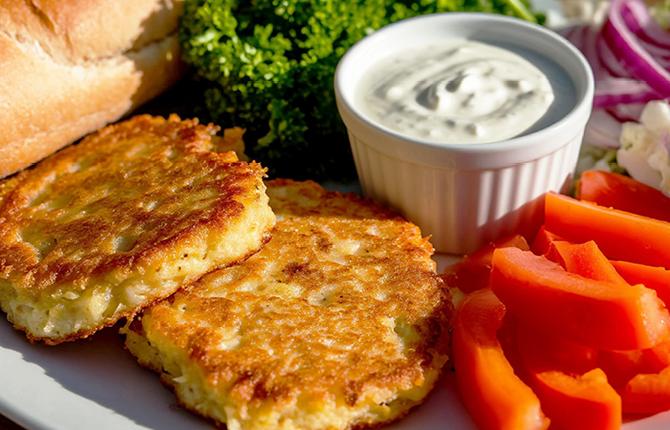 Драники белорусские с мачанкой