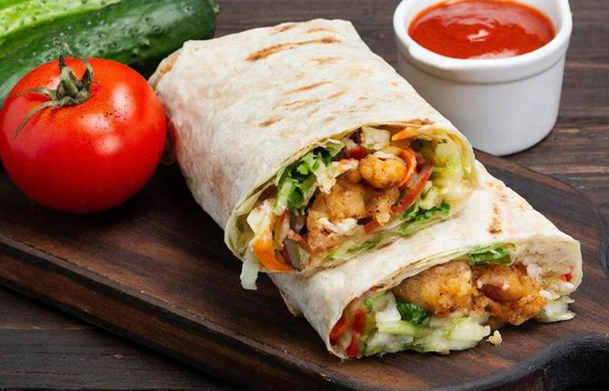 Шаурма с наггетсами