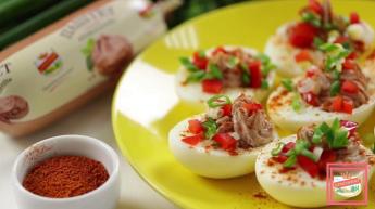 Фаршированные яйца с паштетом «Домашний»