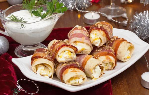 Рулетики из лаваша с начинкой