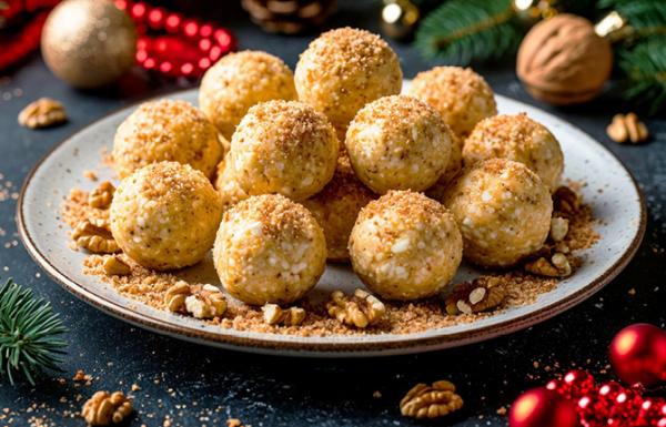 Сырные шарики с орехами