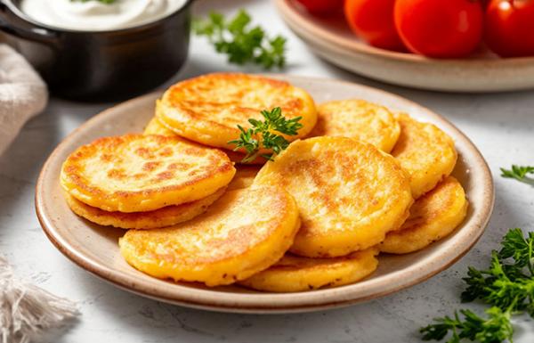 Сырные лепешки на сковороде