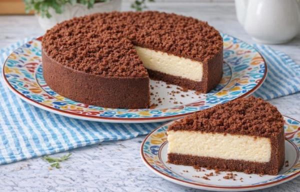 Творожный пирог с варёной сгущёнкой