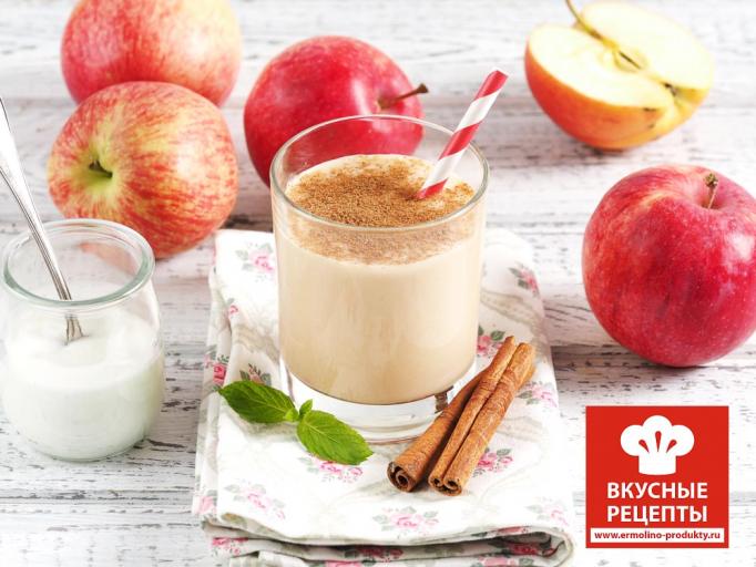 Смузи с кефиром и яблоком фото