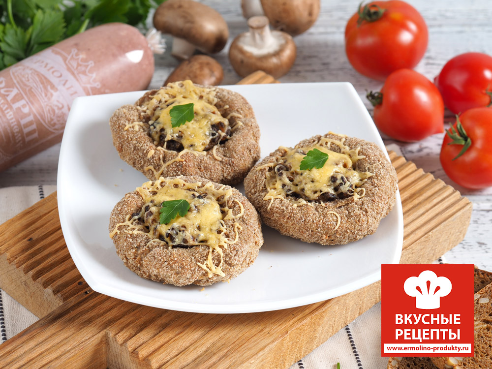 Мясные гнезда с грибами фото