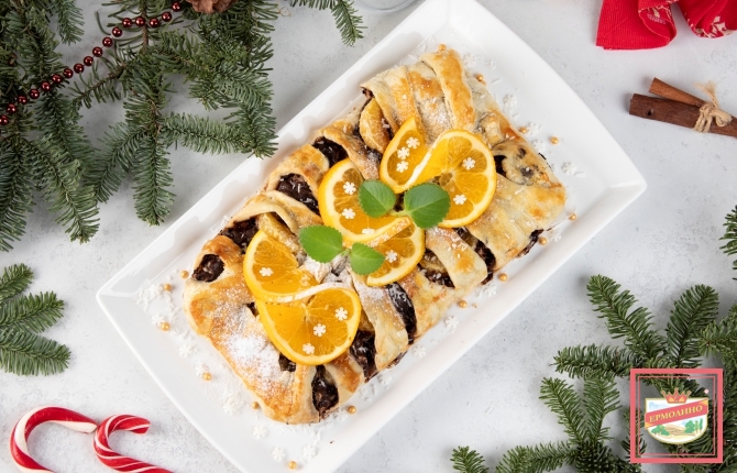 Мандариновый десерт с зефиром фото