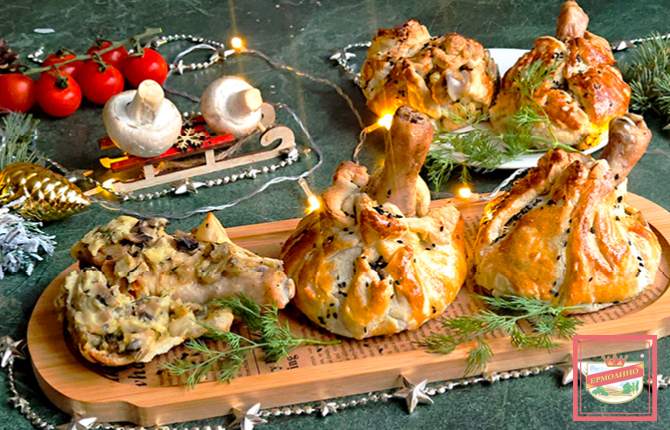 Куриные голени в тесте фото