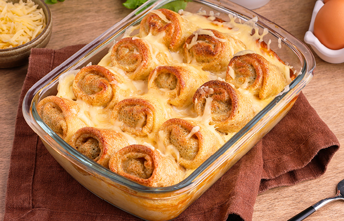 Пирог из блинов с печенью  фото