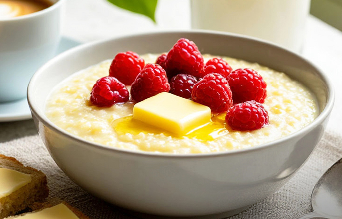 Пшенная каша на молоке в мультиварке фото