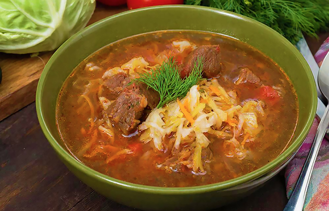 Щи с тушенкой фото