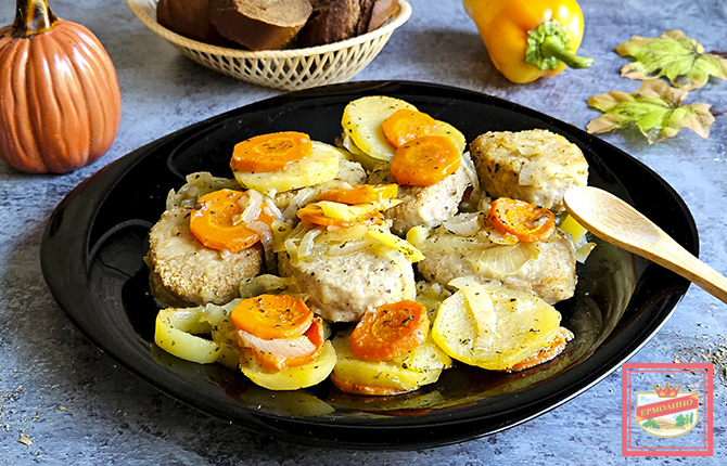 Котлеты на пару с овощами фото