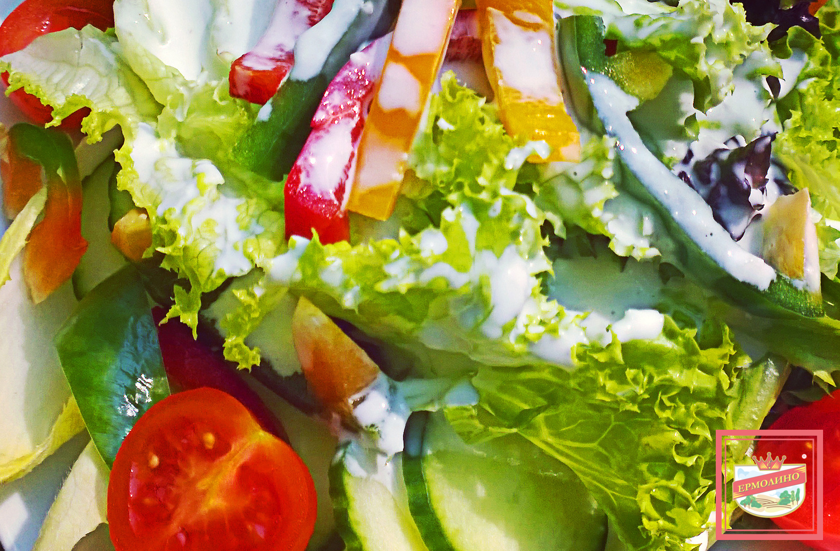 Салат с кефиром фото