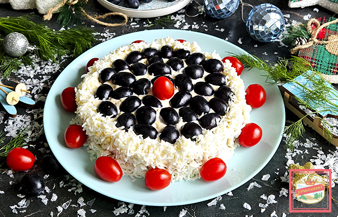 Салат «Первый снег» фото