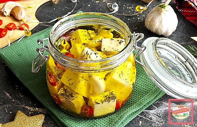 Маринованный сыр фото